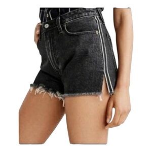 Abercrombie & Fitch “Annie” High Waisted Black Fringe Shorts - Size 6/28